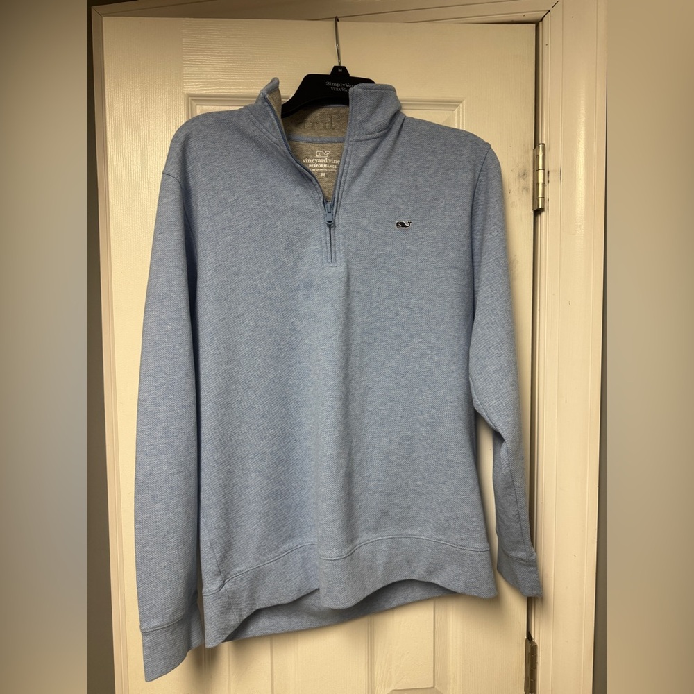 Men’s vineyard vines performance solid saltwater quarter zip